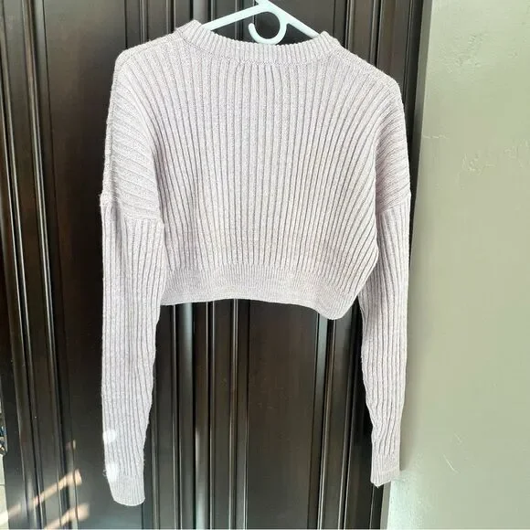 Urban Outfitters Lavender Pink Ribbed Sweater Size S - Picture 4 of 6